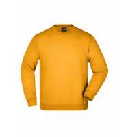 James & Nicholson Klassisches Komfort Rundhals-Sweatshirt Kinder JN040K Gr. 128 gold-yellow