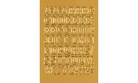 HERMA Buchstaben-Sticker A-Z, Folie gold, 12 mm hoch (6501029)