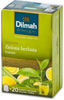 Herbata zielona smakowa w torebkach Dilmah, cytryna, 20 sztuk x 1.5g