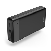 POWER PACK "ECO POWER 20", 20 000 MAH, SORTIES : 1 USB-C, 2 USB-A, NOIR HAMA