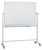 Whiteboard Mobil mit Drehfunktion Emaille, Aluminiumrahmen, 2200 x 1200 mm, weiß