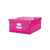 Archivbox Click & Store WOW Groß, Graukarton, pink