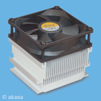 Akasa AK-675-S Intel Cooler Active Prozessor Luftkühlung Schwarz, Weiß