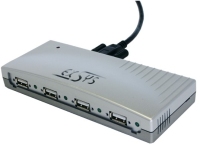 EXSYS External 4 Port USB 2.0 HUB 480 Mbit/s Zilver