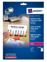 Avery C32026-10 névjegykártya Lézer Papír 100 dB