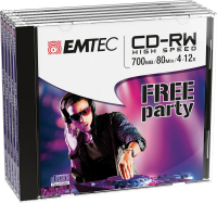 Emtec ECOCRW80512JC CD vergine CD-RW 700 MB 5 pz