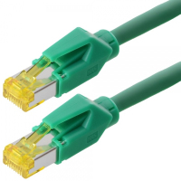 Tecline S/FTP Cat6A, 0.5m Netzwerkkabel Grün 0,5 m S/FTP (S-STP)