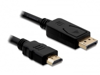 DeLOCK Cable Displayport > HDMI m/m 2m Zwart
