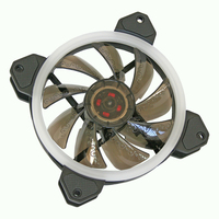 Cooltek Silent Fan 120 RGB Case per computer Ventilatore 12 cm Nero, Bianco