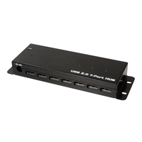 LogiLink UA0318 Schnittstellen-Hub USB 2.0 5000 Mbit/s Schwarz