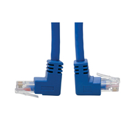 Tripp Lite N204-003-BL-UD Up/Down-Angle Cat6 Gigabit Molded UTP Ethernet Cable (RJ45 Up-Angle M to RJ45 Down-Angle M), Blue, 3 ft. (0.91 m)