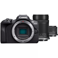 Canon EOS R100 + RF-S 18-45mm F4.5-6.3 IS STM + RF-S 55-200mm F5-7.1 IS STM Kit MILC 24,1 MP CMOS 6000 x 4000 Pixels Zwart