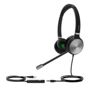 Yealink UH36 Dual Teams Zestaw słuchawkowy Przewodowa Opaska na głowę Biuro/centrum telefoniczne USB Typu-A Czarny, Srebrny