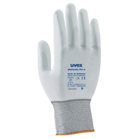 Uvex 6004107 beschermende handschoen Wit Elastaan, Polyamide 1 stuk(s)