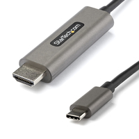 StarTech.com CDP2HDMM4MH video átalakító kábel 4 M HDMI A-típus (Standard) USB C-típus Fekete, Ezüst