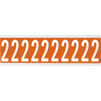 Brady CNL1O 2 etiket Rechthoek Verwijderbaar Oranje, Wit 250 stuk(s)
