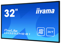 iiyama LH3252HS-B1 visualizzatore di messaggi Pannello piatto per segnaletica digitale 80 cm (31.5") IPS 400 cd/m² Full HD Nero Processore integrato Android 8.0