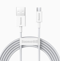 Baseus Superior cable USB 2 m USB 2.0 USB A Micro-USB A Blanco