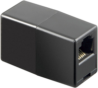 Goobay Telefon-Adapter, RJ12-Buchse (6P6C) > RJ12-Buchse (6P6C), schwarz