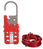 Panduit PSL-MLD lockout hasp/padlock Red Galvanized steel, Vinyl
