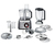 Bosch MC812M865 robot de cuisine 1250 W 3,9 L Noir, Acier inoxydable