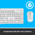 Logitech MK295 Silent Wireless Combo toetsenbord Inclusief muis RF Draadloos AZERTY Frans Wit