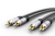 Goobay 77337 audio kabel 1,5 m 2 x RCA Zwart