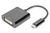 Digitus DA-70829 video átalakító kábel USB C-típus DVI Fekete