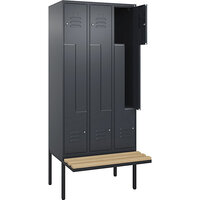 Vestiaire à portes en Z Classic PLUS avec banc