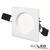 Article picture 2 - Cover aluminium square white recessed for spotlight SYS-90