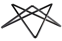 Buffetständer -PRISMA- Ø 26 cm, H: 10,5 cm Metall, PVC, schwarz mit