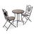 Ensemble Table + 2 Chaises Versa Creta 60 x 71 x 60 cm