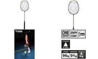 TALBOT torro Raquette de badminton Arrowspeed 299, noir/vert (98001511)