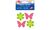 KLEIBER Sticker réflechissant "Fleur & papillon" jaune/rose (53500769)