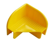 Kunststoff-Stapelecke für Holzaufsatzrahmen, gelb, 1 Karton = 20 Stück