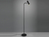 LED Stehlampe in Schwarz matt, Spot schwenkbar, Höhe 151cm