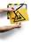 Durable DURAFRAME Adhesive Magnetic Hazard Frame | 2 Pack | A4 Black & Yellow