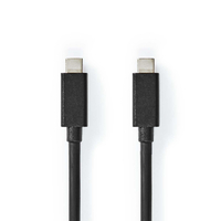 USB-C Kabel - USB 3.2 Gen 2x2 - 100W PD - 1 meter - Zwart