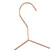 Relaxdays Kleiderbügel roségold im 10er Set, dünn, elegante Drahtbügel für Tops, glänzende Bügel, platzsparend, kupfer