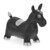 Relaxdays Hüpftier Pferd, inkl. Luftpumpe, Hüpfpferd bis 50 kg, BPA frei, für Kinder ab 3 Jahre, Hüpfspielzeug, schwarz
