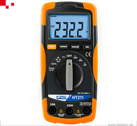 1010180 | HT211 Digitales Multimeter mit Temperatur-Funktion