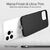 NALIA 0,5mm Dünne Handy Hülle für iPhone 13 Pro Max, Matt Hard Case Cover Bumper Schwarz