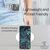 NALIA Klare Glitzerhülle für Samsung Galaxy S22 Plus, Durchsichtig Schwarz