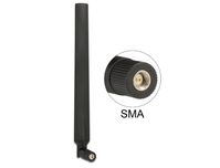 Antenne LTE SMA 0 ~ 4 dBi omni Gelenk schwarz rotatable, Delock® [88976]