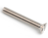 1-72 UNF X 3/8 SLOT COUNTERSUNK MACHINE SCREW ASME B18.6.3 A2 STAINLESS STEEL