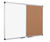 Bi-Office Maya Combination Board Cork/Non Magnetic Whiteboard Aluminium Frame 600x900mm