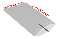 PE-Druckverschlussbeutel, 500 x 300 mm, 50 µ, transparent