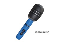microphone gonflable géant bleu 75cm