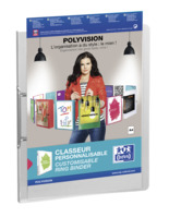 Elba Polyvision Presentatieringband, A4, 30 mm, 2 rings, ringcapaciteit 25 mm, transparant