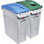 SLIM JIM® szelektív hulladékgyűjtő állomás, 2 darabból álló készlet